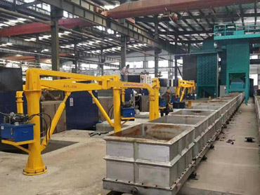 Single operator av smält stål gjutning manipulator